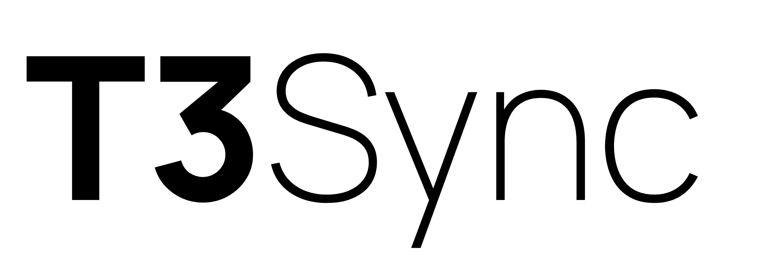 T3Sync Finance Logo Light Header